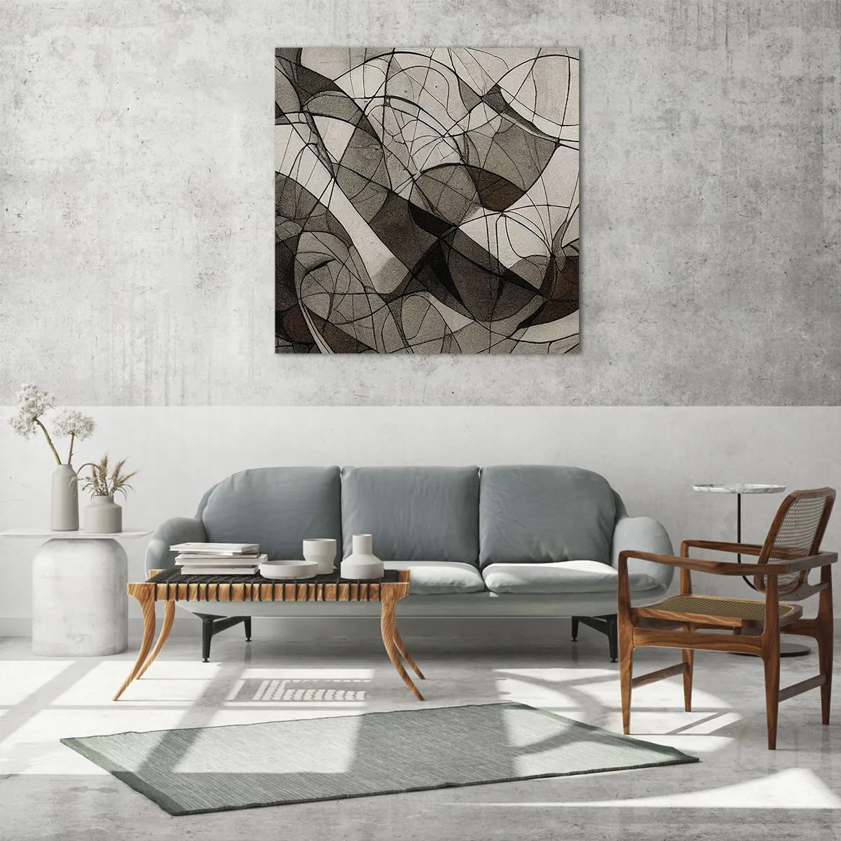 Obraz na szkle - Cyrkulacja barw ziemi - 60x60 cm