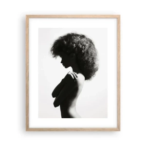 Plakat w ramie jasny dąb - Jak kwiat na smukłej łodydze - 40x50 cm