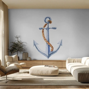 Fototapeta Premium Sand - Ahoj przygodo! - Kotwica, Hobby, Żeglarstwo - 400x280 cm