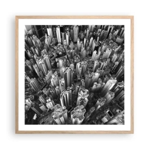 Plakat w ramie jasny dąb - Wciąż wyżej i wyżej - 60x60 cm