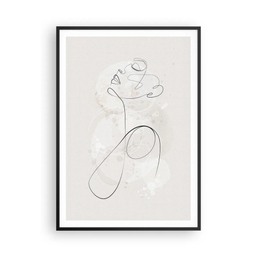 Plakat w czarnej ramie - Spirala piękna - 70x100 cm