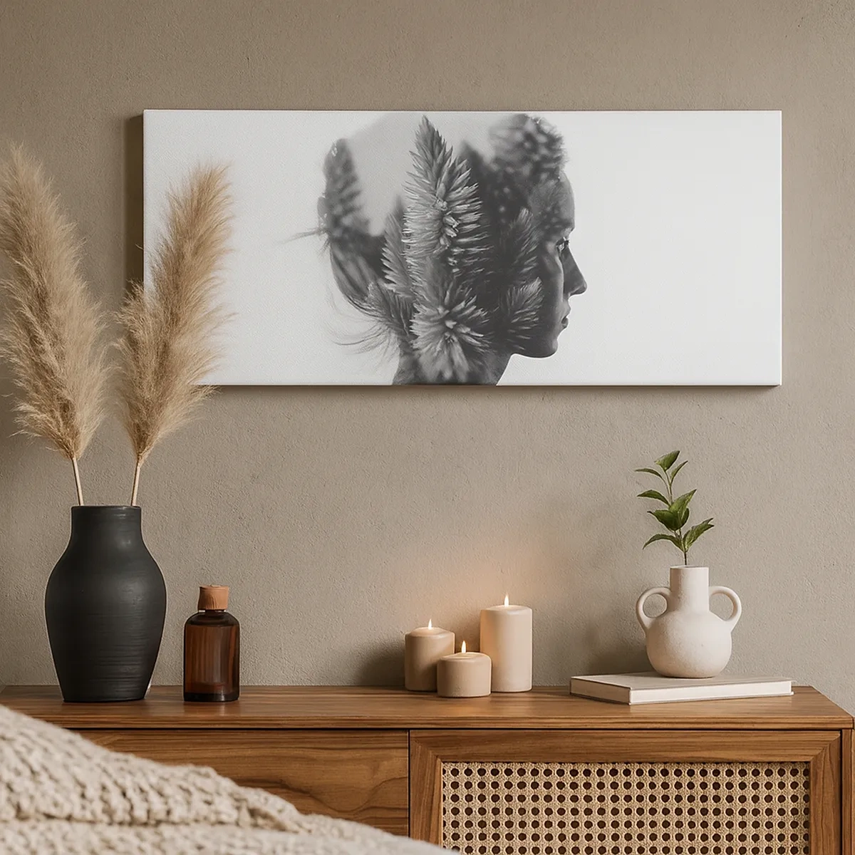 Obraz na płótnie - Pani sosnowego lasu - 30x30 cm