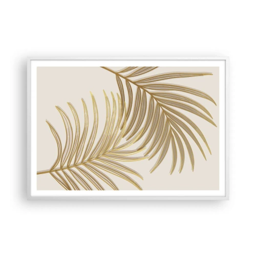Plakat w białej ramie - Złota Palma! - 100x70 cm