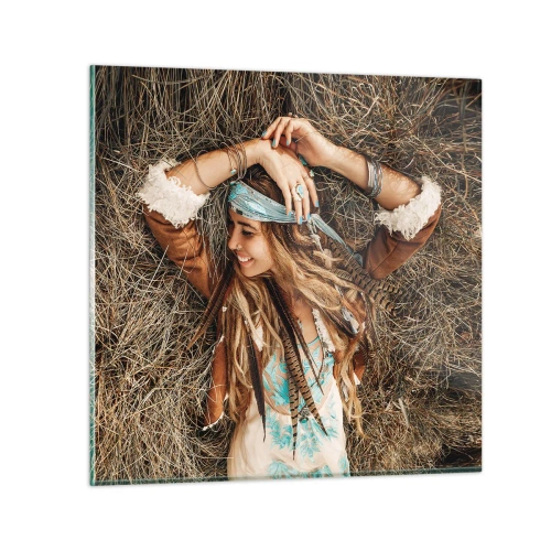 Obraz na szkle - W drodze do lata miłości - 30x30 cm