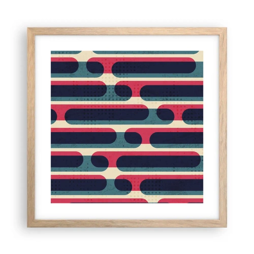 Plakat w ramie jasny dąb - W głąb i do przodu - 40x40 cm
