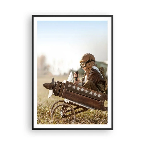 Plakat w czarnej ramie - Start ku marzeniu - 70x100 cm