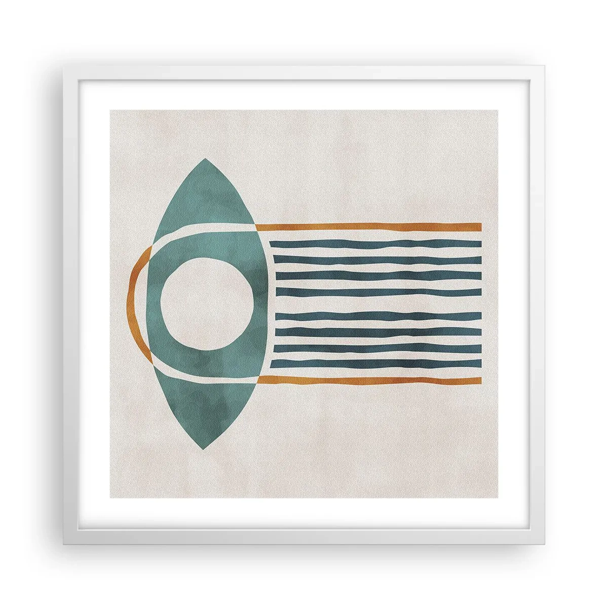 Plakat w białej ramie - Znaki i rytuały - 50x50 cm