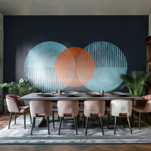 Fototapeta Premium Canvas - Kompozycja symetryczna - Abstrakcja, Sztuka, Wzór Geometryczny - 150x105 cm