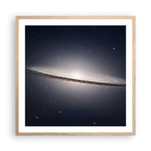 Plakat w ramie jasny dąb - Dawno temu w odległej galaktyce… - 60x60 cm