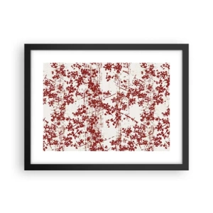 Plakat w czarnej ramie - Jak dawny perkalik - 40x30 cm