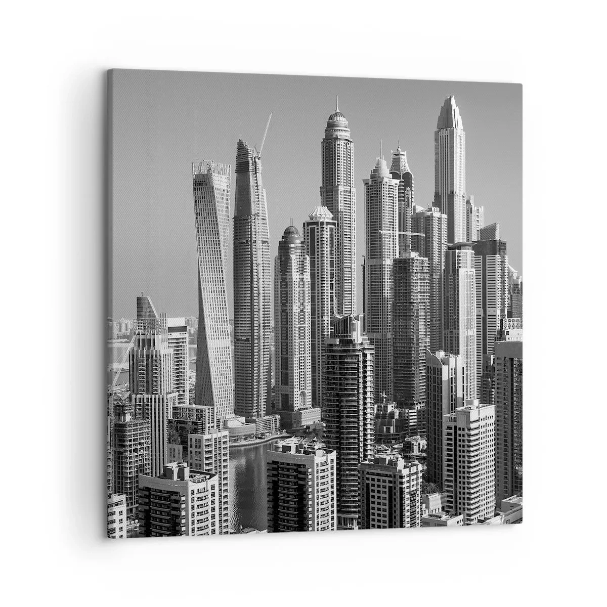 Obraz na płótnie - Miasto nad pustynią - 50x50 cm