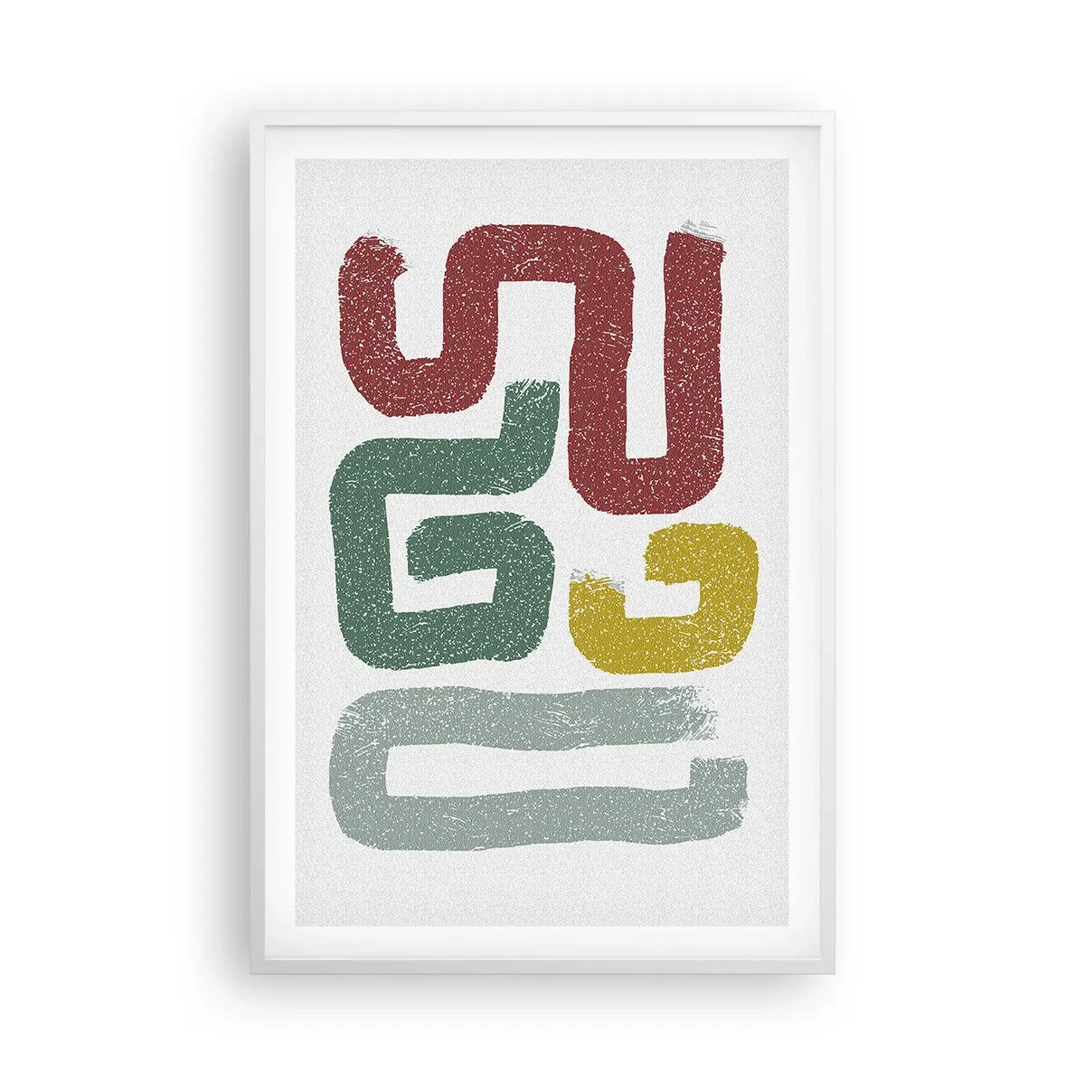 Plakat w białej ramie - W nieznanym języku - 61x91 cm