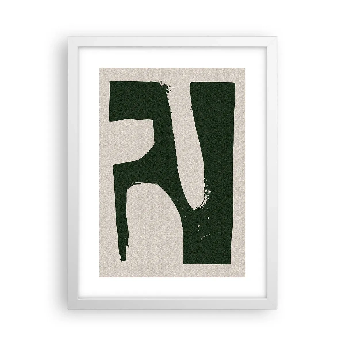 Plakat w białej ramie - Zatoki bieli - 30x40 cm