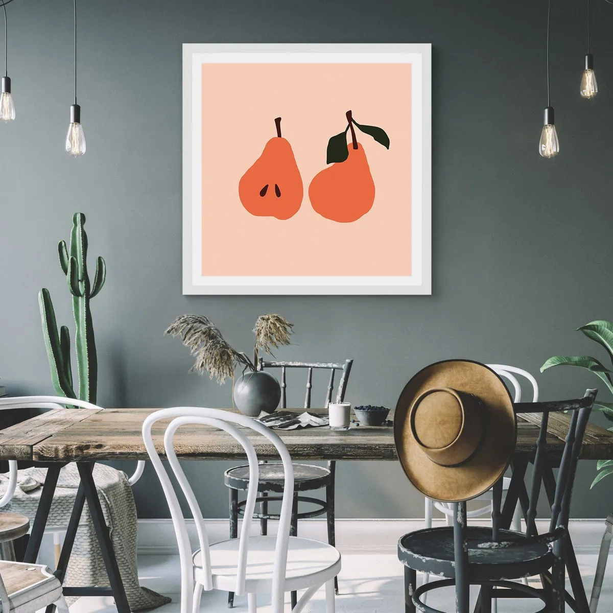 Plakat w białej ramie - Sama słodycz - 50x50 cm