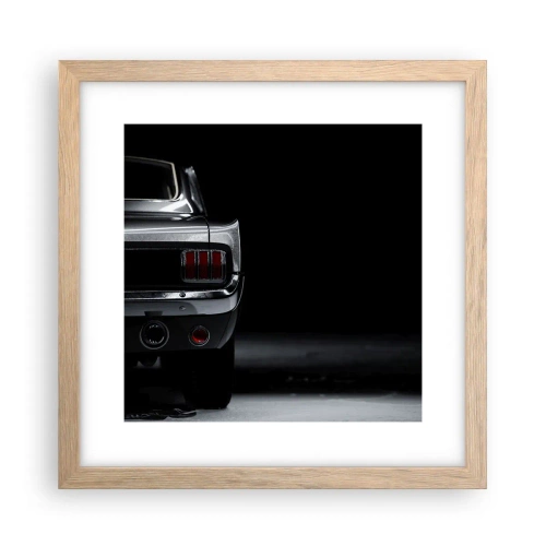 Plakat w ramie jasny dąb - Czar klasyki - 30x30 cm