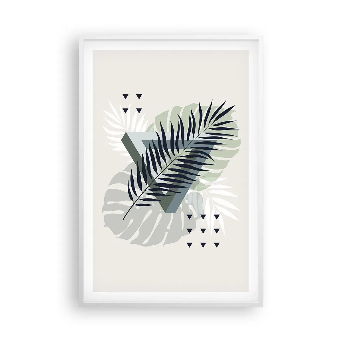 Plakat w białej ramie - Natura i geometria – dwa porządki? - 61x91 cm