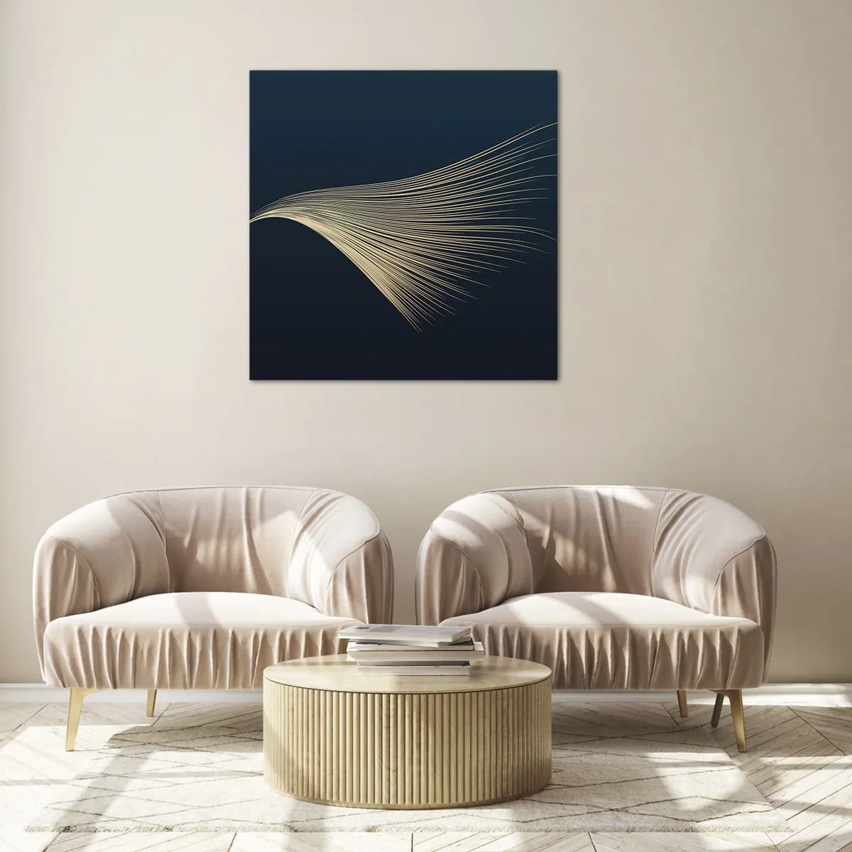 Obraz na szkle - Jak anioła włos - 40x40 cm