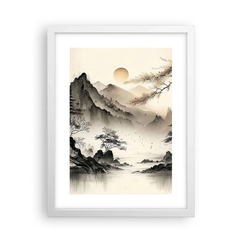 Plakat w białej ramie - Niepowtarzalny urok orientu - 30x40 cm