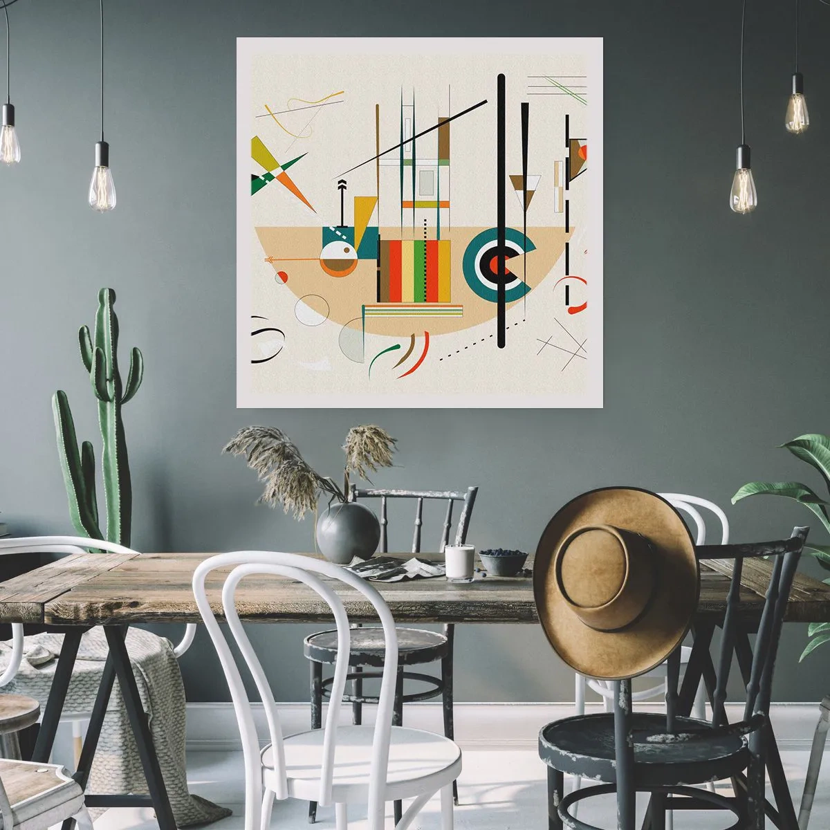 Plakat - I świat się śmieje - 60x60 cm