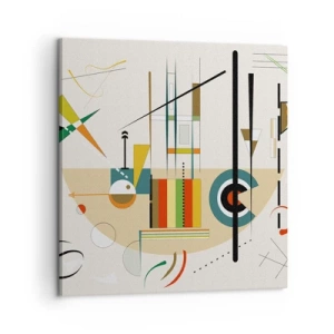 Obraz na płótnie - I świat się śmieje - 60x60 cm