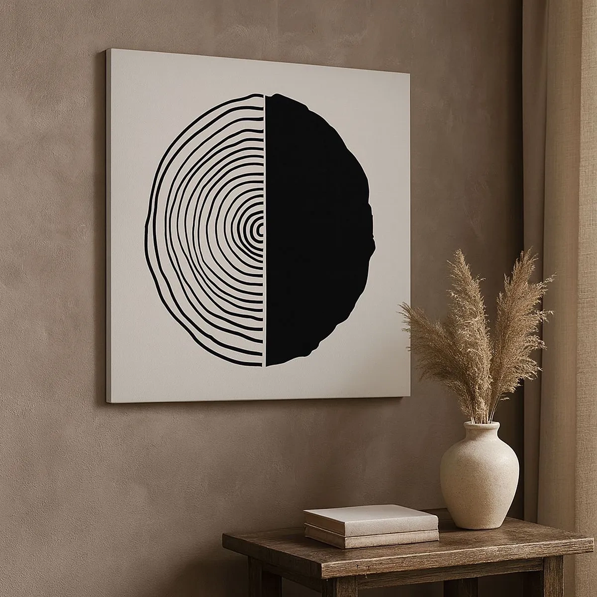 Obraz na płótnie - Pół na pół - 30x30 cm