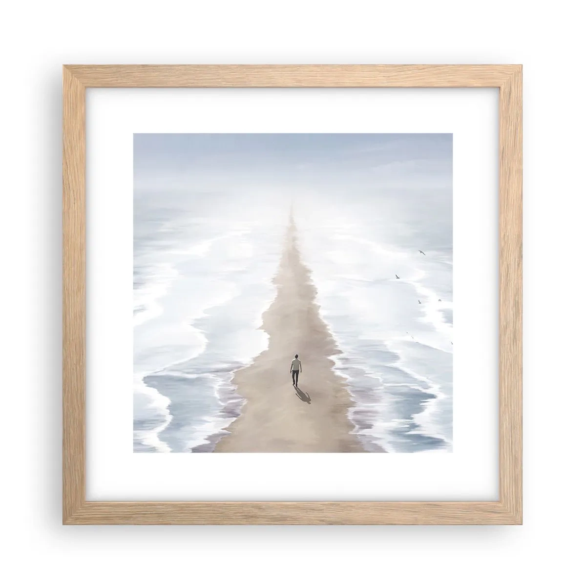 Plakat w ramie jasny dąb - Jasna przyszłość - 30x30 cm