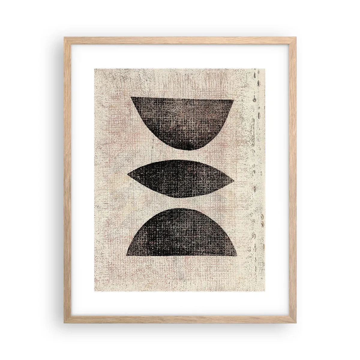 Plakat w ramie jasny dąb - Etniczna abstrakcja - 40x50 cm