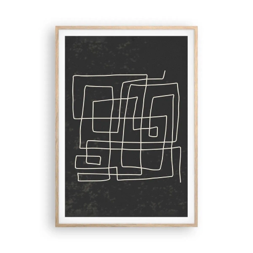 Plakat w ramie jasny dąb - Nie taki prosty - 70x100 cm