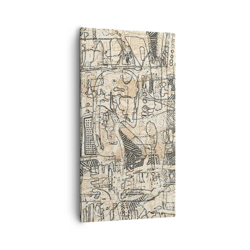 Obraz na płótnie - Czeka na rozszyfrowanie - 55x100 cm