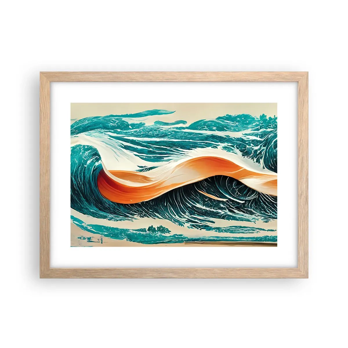 Plakat w ramie jasny dąb - Sen surfera - 40x30 cm