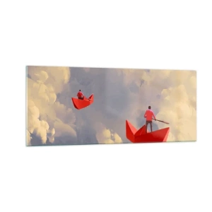 Obraz na szkle - Wyprawa marzycieli - 100x40 cm