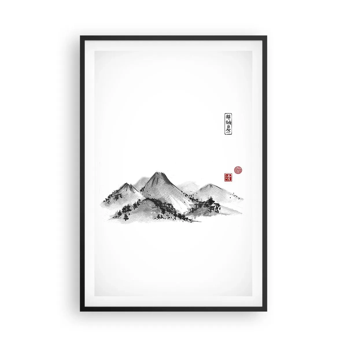 Plakat w czarnej ramie - Za dalą dal - 61x91 cm