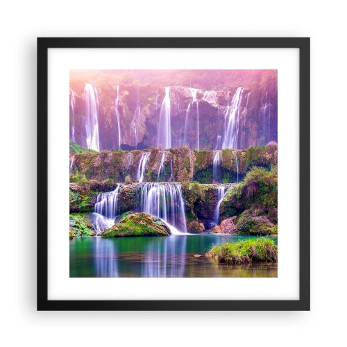 Plakat w czarnej ramie - Schody do nieba - 40x40 cm