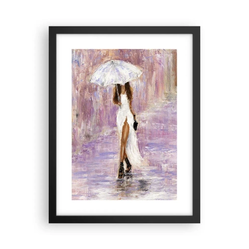 Plakat w czarnej ramie - W liliowym deszczu - 30x40 cm