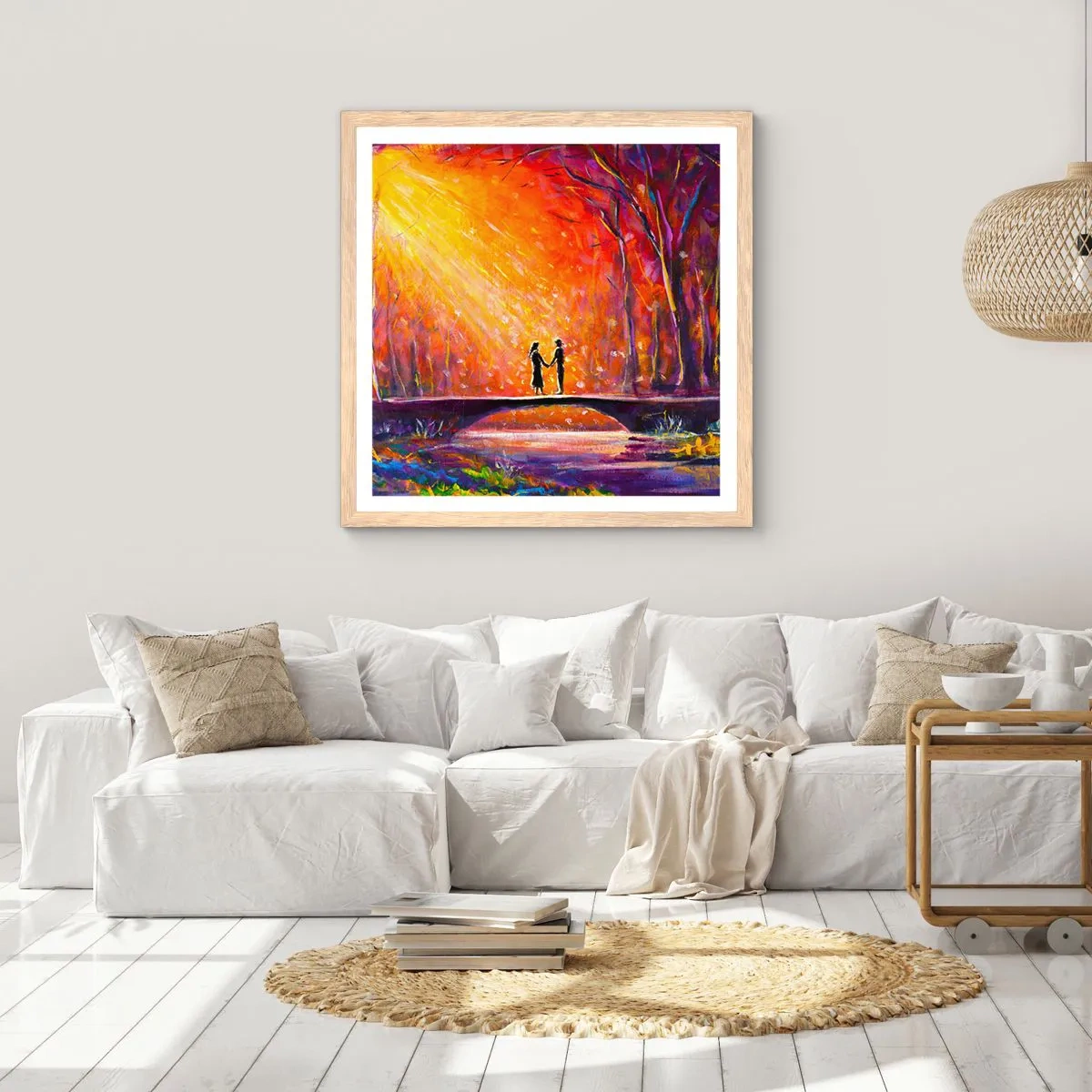 Plakat w ramie jasny dąb - Niebo ich też kocha - 30x30 cm