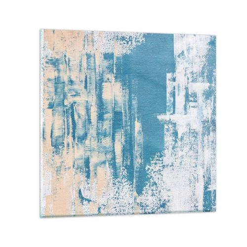 Obraz na szkle - Przez lodowy sopel - 30x30 cm