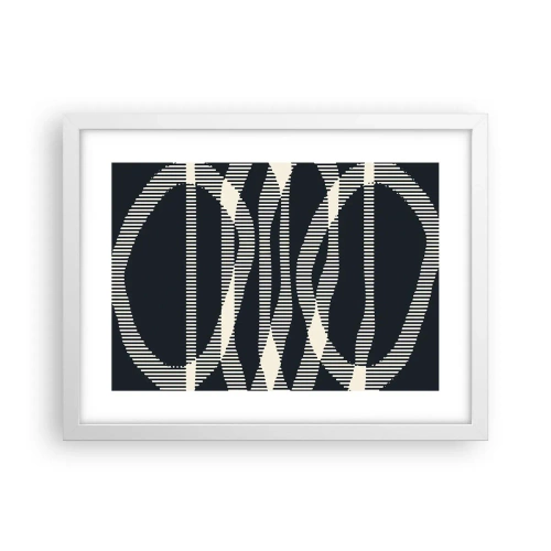 Plakat w białej ramie - Próba przełamania ciemności - 40x30 cm