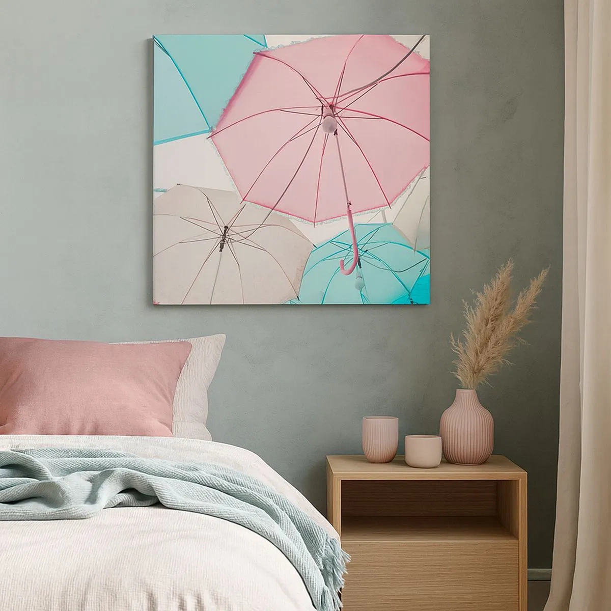 Obraz na płótnie - Czasem słońce, czasem deszcz - 30x30 cm