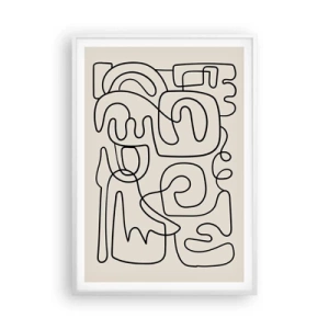 Plakat w białej ramie - Po śladzie - 70x100 cm