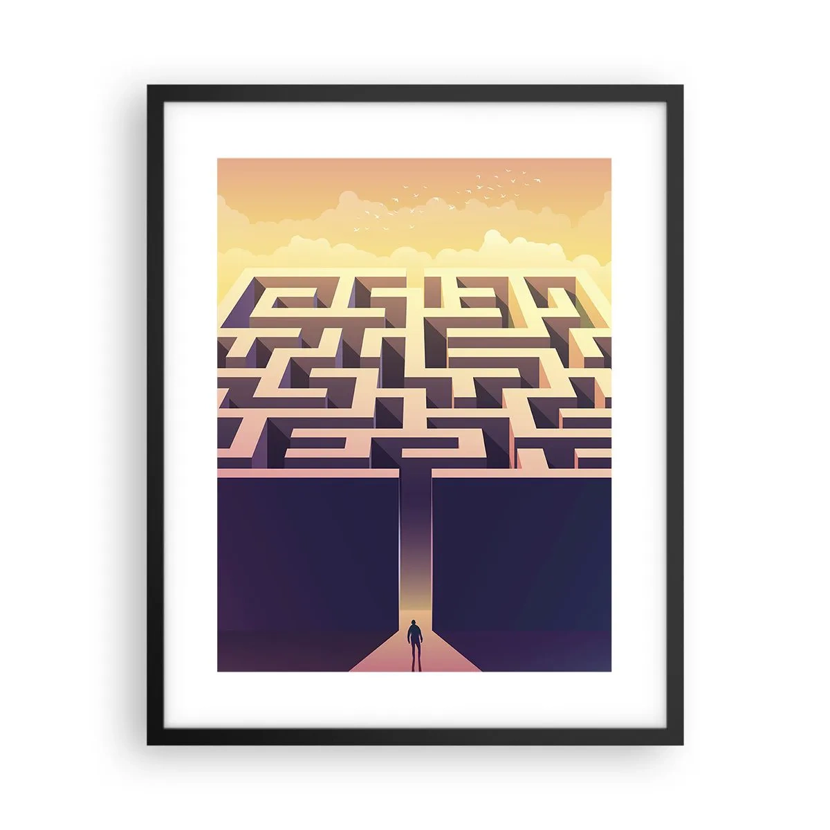 Plakat w czarnej ramie - Czas decyzji - 40x50 cm