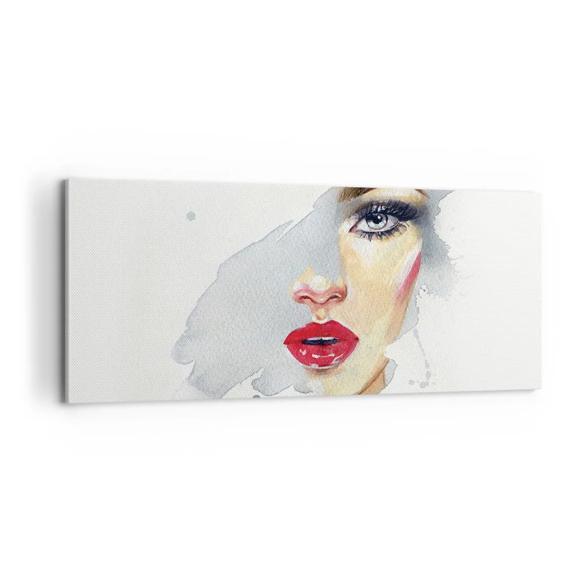 Obraz na płótnie - Odbicie w kropli wody - 100x40 cm
