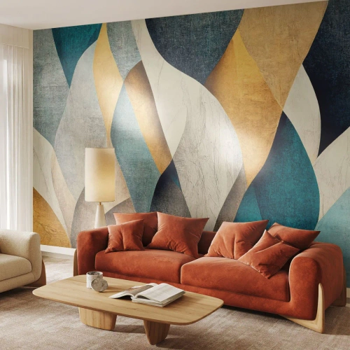 Fototapeta Standard Eco - Rytm i falowanie - Abstrakcja, Sztuka, Przetarty - 350x256 cm