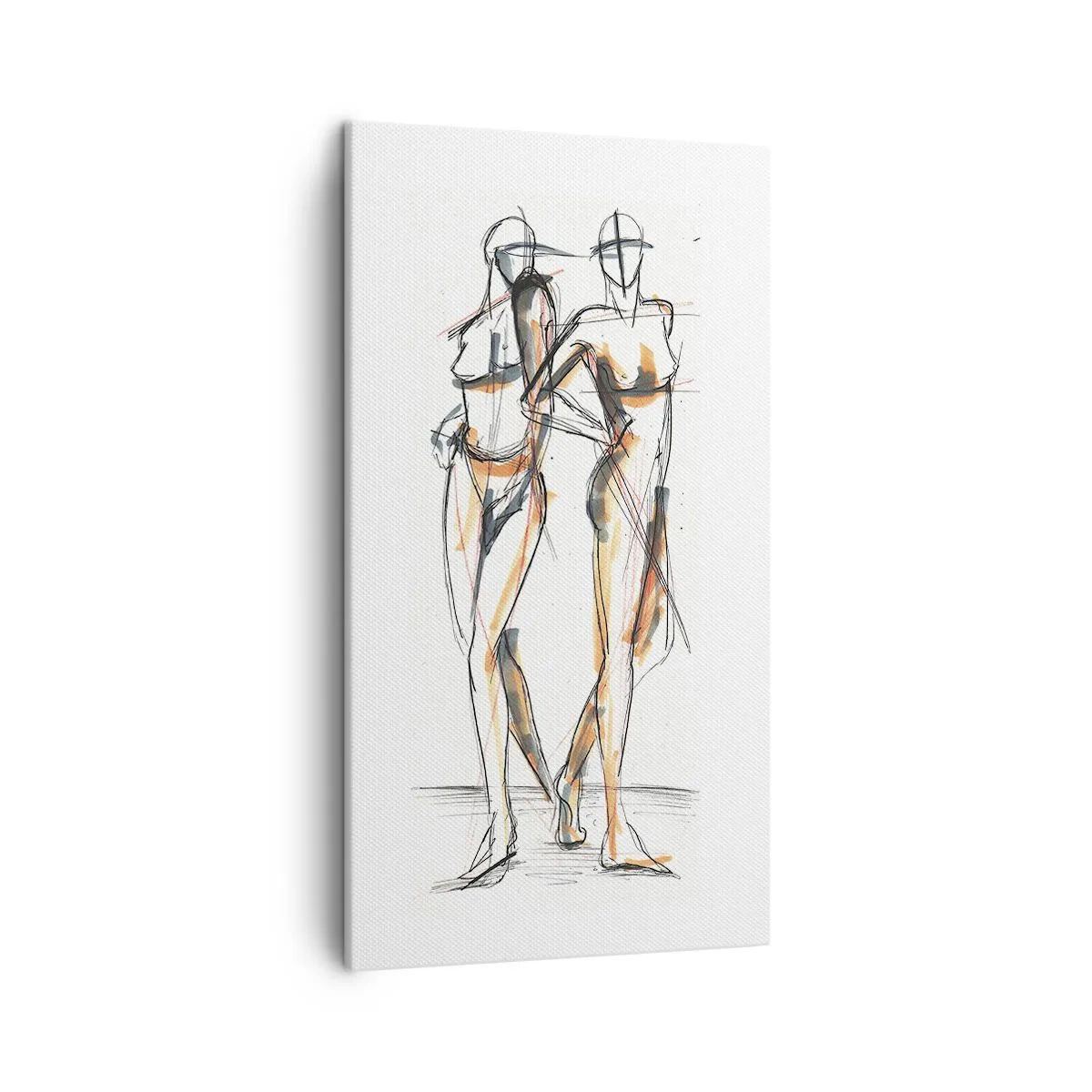 Obraz na płótnie - Studium wdzięku - 45x80 cm