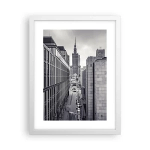 Plakat w białej ramie - Warszawska dolina - 30x40 cm
