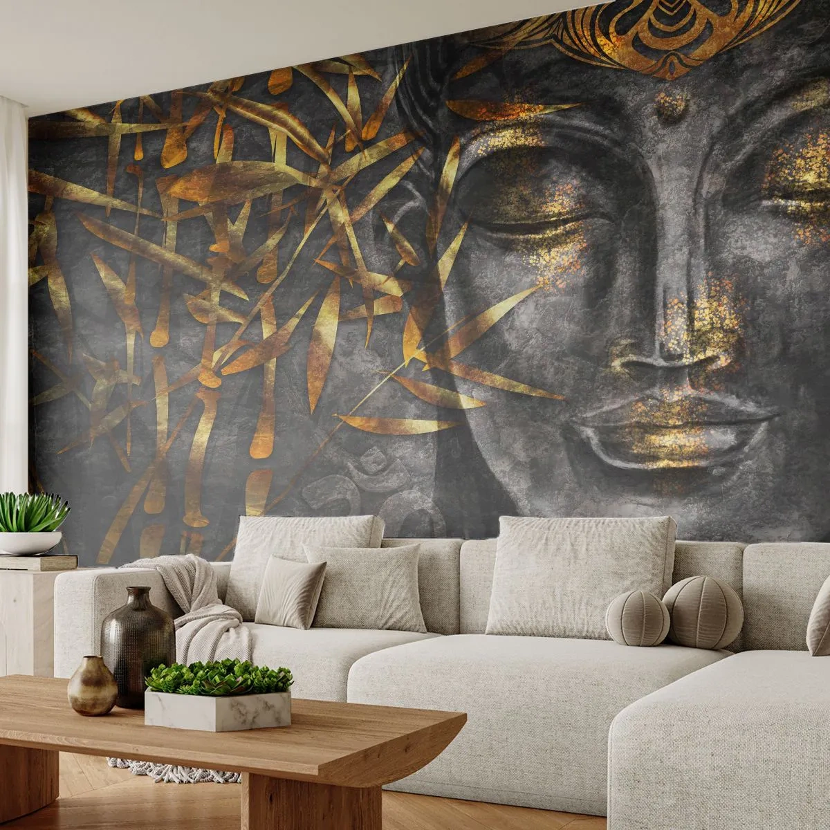Fototapeta Premium Canvas - Poczuj spokój - Budda, Kultura, Azja - 250x175 cm
