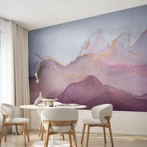 Fototapeta Samoprzylepna Deluxe Sticker - Fale lila i fioletu - Abstrakcja, Sztuka, Modern Art. - 400x280 cm