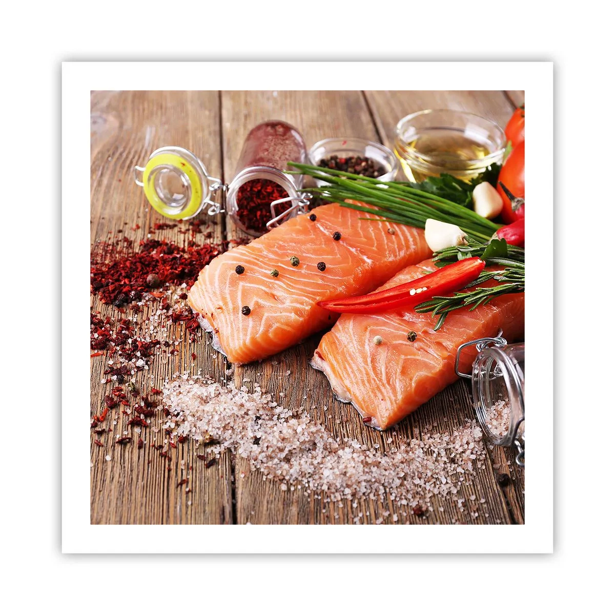 Plakat - Norweska przygoda w kuchni - 60x60 cm