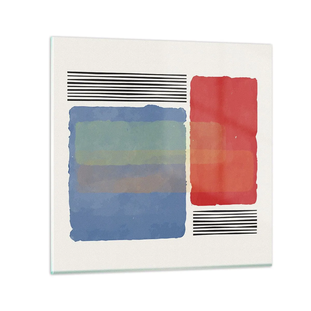 Obraz na szkle - Duch i litera geometrii - 70x70 cm