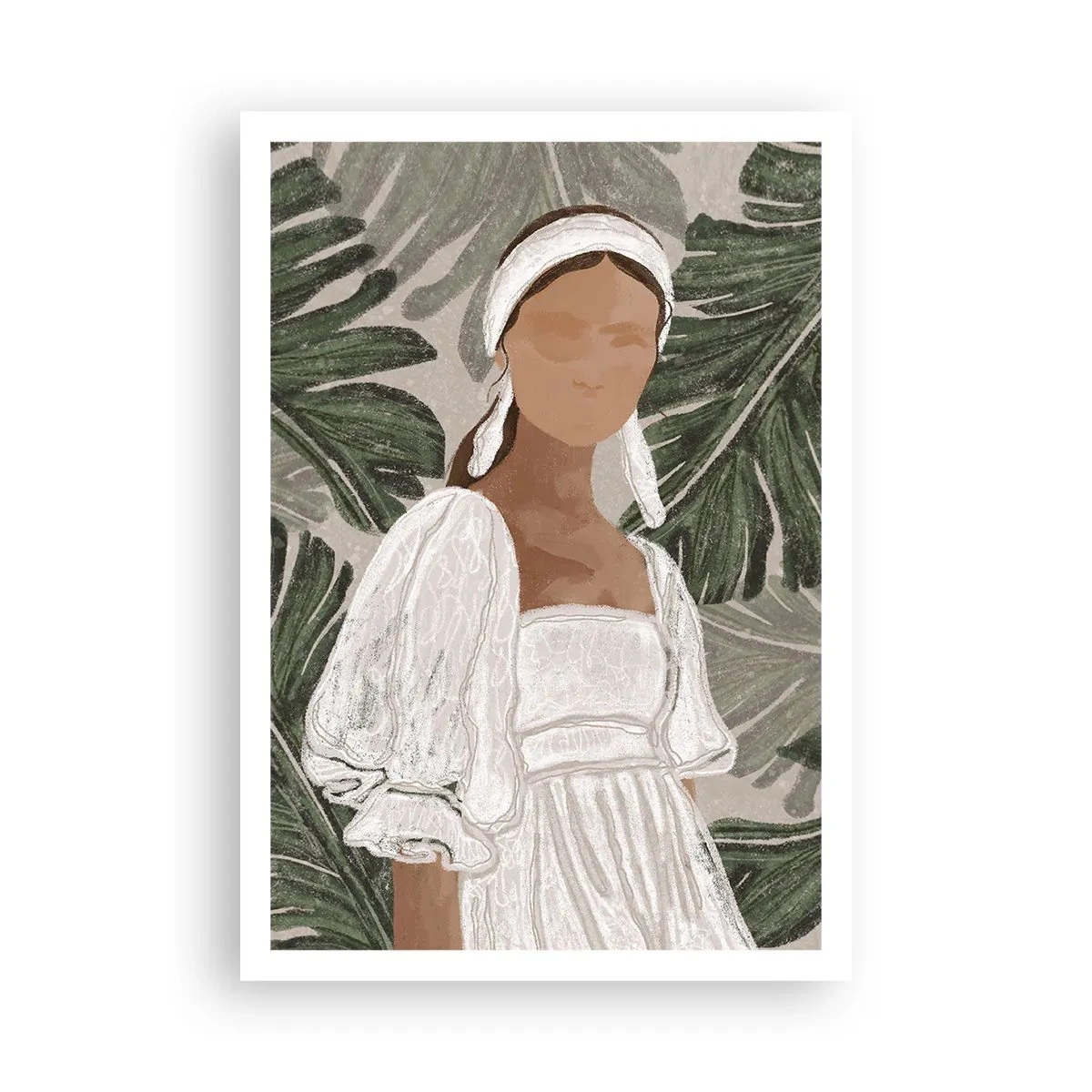 Plakat - Portret egzotyczny - 70x100 cm