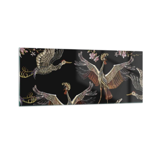 Obraz na szkle - Baśniowy ptak - 100x40 cm